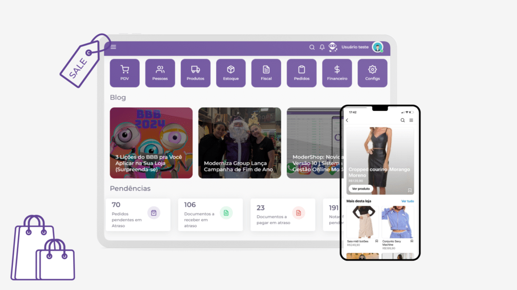 ModerShop - Sistema de gestão